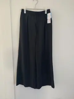 ワイドパンツ ブラック L 接触冷感 UVカット