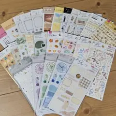 シール まとめ売り ダイソー セリア 100均 手帳デコ 素材 26枚 ①