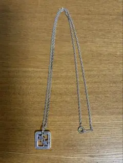 【Silver925】星 プレートネックレス 刻印あり 52cm