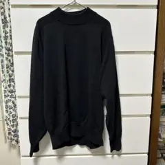 alarome ハイネックセーター　ニット　ウール　黒　古着
