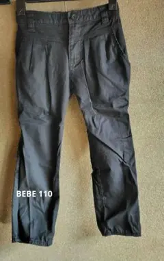 BEBE 110cm 黒パンツ コムサスカート コムサ白シャツ 3点