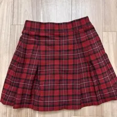 チェック・プリーツスカート 110ユニクロ　GIRLS プリーツミニスコート