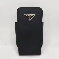 【人気】PRADA プラダ スマホポーチ ナイロン 三角ロゴ 黒 小物入れ