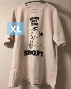 【最終】ユニクロ　UT　Tシャツ　ピーナッツ　スヌーピー　オフホワイト　XL