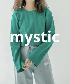 mystic バックスリットショートニットカットソーのサムネイル
