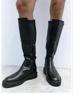 ZARA ザラ トラックソールブーツ 24cm