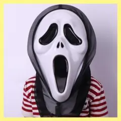 ◇被り物 お面 コスプレ 仮装 スクリーム マスク 仮面 黒 おばけ ハロウィン