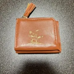 Peanuts ブラウン三つ折り財布　スヌーピー