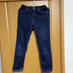 UNIQLO ダークブルー ストレートパンツ 150サイズ　12