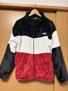 BASE CONTROL フリースジャケット 03 黒/白/赤