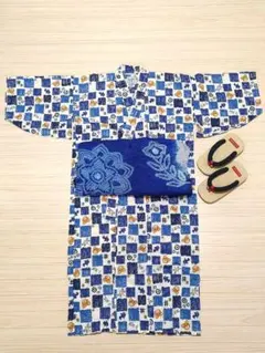 ★美品★ミキハウス 浴衣と草履セット 110　16cm
