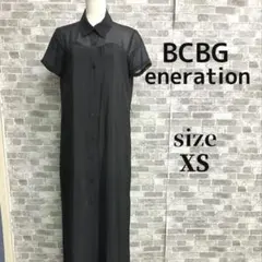 BCBG ENERATION ブラック ロングワンピース　サイズXS 透け感のサムネイル