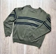 VOLCOM メンズ トレーナー ロゴ オリーブ XL