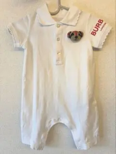【美品】BURBERRY ロゴ　ベア　ロンパース　カバーオール