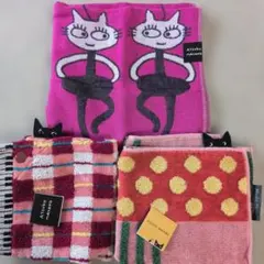 Atsuko Matano ハンカチセット 猫柄