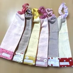 168.おりこうエプロン　おりこうタオル　タオルエプロン　6枚組　女の子
