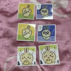 ちいかわシール ステッカー うさぎ 6枚セット