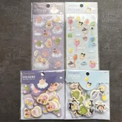 【新品】たまごっち　キラふわシール　ぷっくりピースシール　4点セット