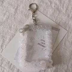 ❁⃘*.゜リボンなシンプルトレカケースキーホルダー❁⃘*.゜ホイップデコ