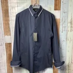 NEW LOOK MEN 長袖シャツ ネイビー Mサイズ ユーロインポート