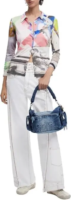 Desigual デニム ハンドバッグ ショルダーバッグのサムネイル