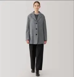 新品最安値無印良品　MUJI 婦人 再生ウール混ジャケットコート
