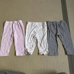 キッズ スパッツ 3点セット　6分丈