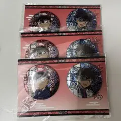 名探偵コナン　100万ドルの五稜星　缶バッジセット　コナンx怪盗キッド　和風