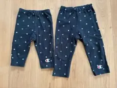 Champion 星柄 レギンス パンツ 2本セット