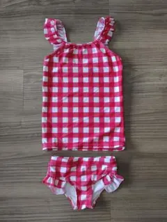 【新品未使用】女の子タンクトップ&ビキニ 水着 90cmアメリカ直輸入