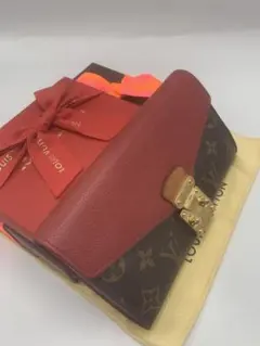 ルイヴィトン ポルトフォイユ パラス モノグラム 長財布 赤 スリーズ