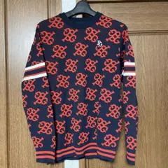 PEARLY GATES セーター サイズ4 ネイビー/レッド