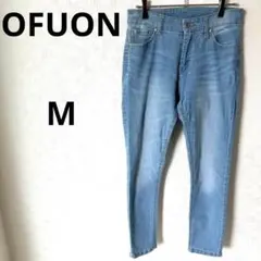 オフオン　スリムフィットデニムパンツ ストレッチ　ライトブルー　スキニージーンズ