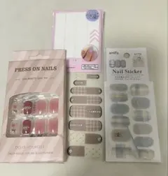 プレスオンネイル＆ネイルシールセット