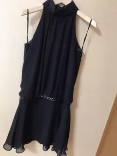 ワンピース ドレス　フォーマル　M ネイビー　紺　クリーニング済
