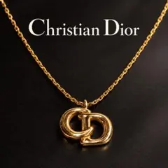 Christian Dior クリスチャンディオール CD ネックレス ゴールド
