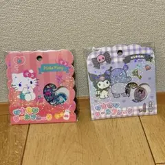 ハローキティ　クロミ　おはじきシールフレーク　キラキラ