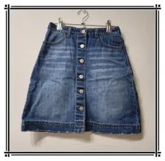 【H&M】レディース デニムミニ丈 (34) 台形スカート 秋服