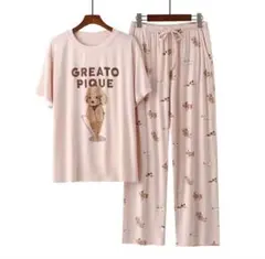 【新品】　ルームウェア　ピンク　トイプードル　ソフトクリーム　ジェラピケ　半袖