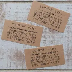 【NS-3c】THANK YOUシール購入お礼メッセージ入り60枚 [匿名配送]