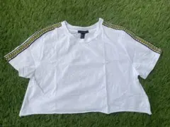 フォーエバートゥエンティーワン ショート丈 ワイド幅 Tシャツ ブロックチェックのサムネイル