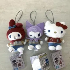 サンリオキャラクターズ　グレイッシュハングアウトマスコット　３点セット