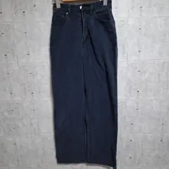 SOMETHING ソフト デニムパンツストレート カジュアル