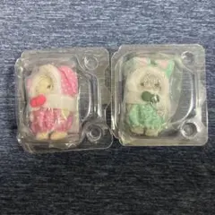 【シルバニアファミリー】赤ちゃん　カラフルウサギ　　コスチューム 2点セット