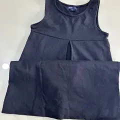 GapKids 黒 ジャンバースカート M (8)