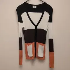 HM SPORTS マルチカラー リブニット カーディガンのサムネイル