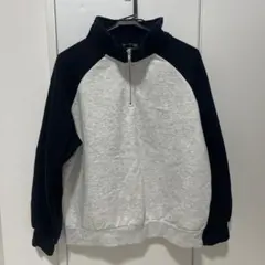 SHEIN ハーフジップスウェット