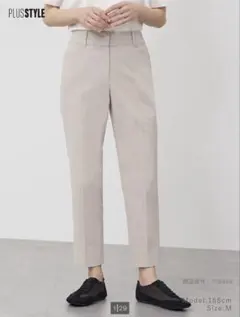 PLST リネンブレンドスティックパンツ M ベージュ