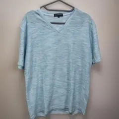 semanticdesign Vネック Tシャツ ライトブルー Lのサムネイル