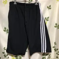 メ(^ ^)y【サイドライン】ハーフパンツ ショートパンツ ブラック Mサイズ